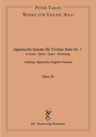 Japanische Sonate f�r Violine Solo Nr.1 op.26 f�r Violine