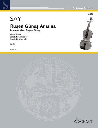 Rusen G�nes Anisina op.92 f�r Viola