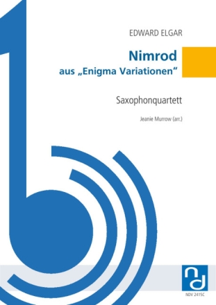 Nimrod f�r 4 Saxophone (AATBar) Partitur und Stimmen