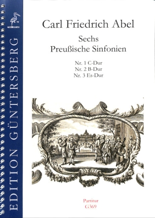 Carl Friedrich Abel, Sechs Preu�ische Sinfonien 1-3 - Sinfonie Nr. 1 2 Oboes, 2 Horns and String Ensemble Partitur