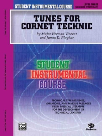 Tunes for Cornet Technic Level 3 for trumpet/cornet