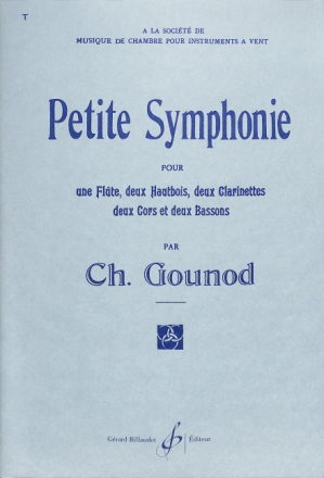 Petite symphonie pour fl�te, 2 hautbois, 2 clarinettes, 2 cors et 2 bassons,  partition