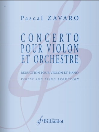 Concerto pour violon et orchestre POUR VIOLON ET PIANO