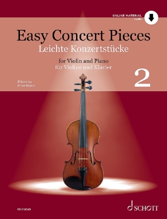 Leichte Konzertst�cke Band 2 (+Online Audio) f�r Violine und Klavier