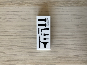 Radiergummi Blasinstrumente 5,5 x 1,5 x 2,5cm
