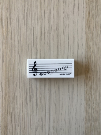 Radiergummi Tonleiter 5,5 x 1,5 x 2,5cm