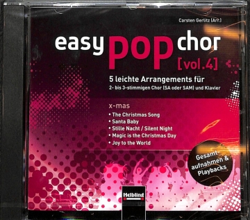 Easy Pop Chor Band 4 - X-Mas f�r 2-3-stimmigen Chor (SA/SAM) und Klavier CD