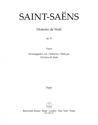 Oratorio de No�l op.12 f�r Soli, Chor und Orchester Orgelstimme