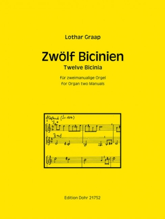 12 Bicinien f�r zweimanualige Orgel