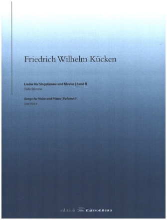 Lieder Band 2 f�r tiefe Singstimme und Klavier