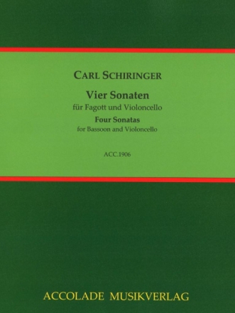 4 Sonaten f�r Fagott und Violoncello Partitur und Stimmen