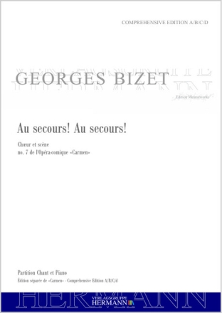Bizet, Georges, Carmen - Au secours! Au secours! (no. 7) Bass, Chor und Orchester Klavierauszug