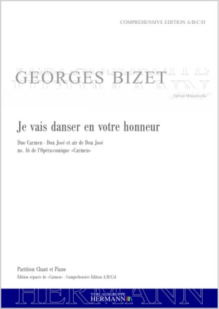 Bizet, Georges, Carmen - Je vais danser en votre honneur (no. 16) Mezzosopran, Tenor und Orchester Klavierauszug