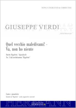 Verdi, Giuseppe Fortunino Francesco, Rigoletto - Quel vecchio malediva Bariton, Bass und Orchester Klavierauszug