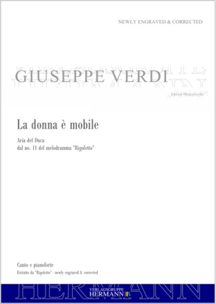 Verdi, Giuseppe Fortunino Francesco, Rigoletto - La donna � mobile (da Tenor und Orchester Klavierauszug