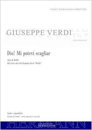 Verdi, Giuseppe, Otello - Dio! Mi potevi scagliar (atto terzo) Tenor und Orchester Klavierauszug