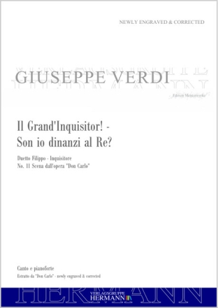 Verdi, Giuseppe, Don Carlo - Il Grand'Inquisitor! - / Son io dinanzi a Tenor, 2 B�sse und Orchester Klavierauszug