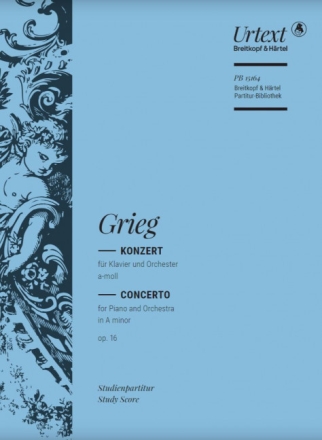 Klavierkonzert a-moll op.16 f�r Klavier und Orchester Studienpartitur