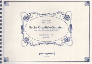 6 Orgeltrio-Sonaten Band 2 (Sonaten 4-6) f�r 2 Manuale und ein Pedal