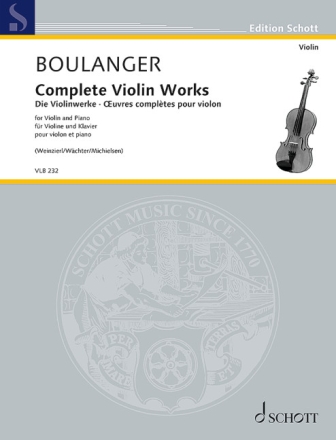 Die Violinwerke f�r Violine und Klavier