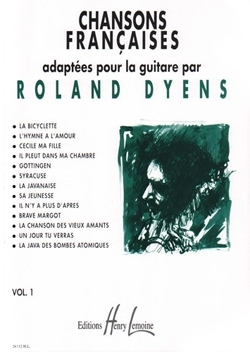 Chansons francaises vol.1 pour la guitare seule