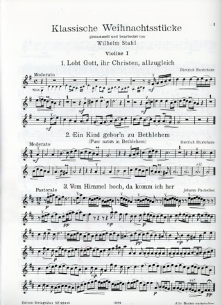Klassische Weihnachtsst�cke Violine 1