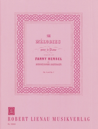 6 Melodies op.4 und op.5 f�r Klavier