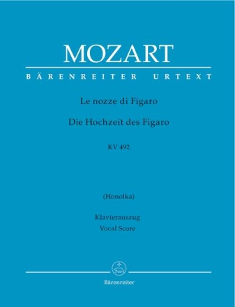 Le nozze di Figaro KV492 Opera buffa in vier Akten Klavierauszug (it/dt, kartoniert)