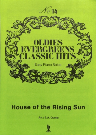The House of the rising Sun Einzelausgabe f�r Klavier (leicht)