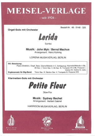 Lerida  und  Petite Fleur f�r Salonorchester Piano-Direktion und Stimmen