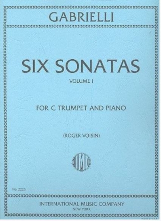 6 Sonatas op.11 vol.1 (nos 1-3) for trumpet and piano VOISIN, ED.