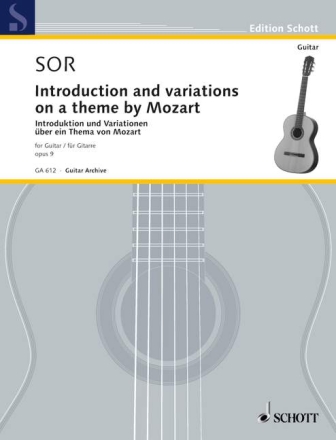 Introduction und Variationen �ber ein Thema von Mozart op.9 f�r Gitarre