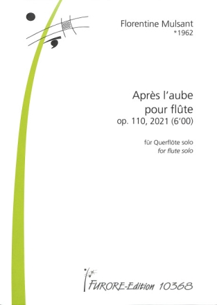 Apr�s l'aube op.110 pour flute