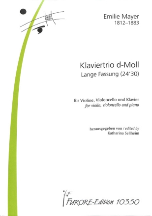 Klaviertrio d-Moll f�r Violine, Violoncello und Klavier  Partitur und Stimmen