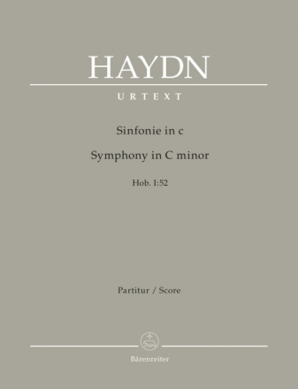 Sinfonie c-Moll Hob.I:52 f�r Orchester Partitur