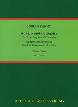 Panny, Joseph, Sinfonia concertante f�r Oboe, Fagott und Orchester Oboe, Fagott, Orchester Partitur
