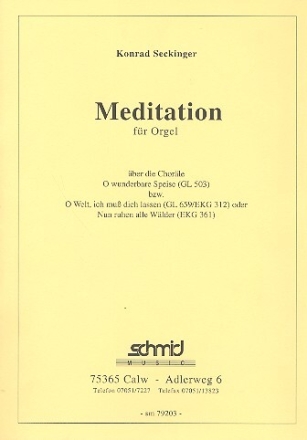 Meditation f�r Orgel
