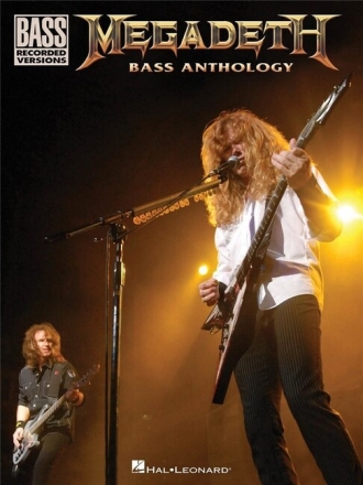Megadeth: Bass Anthology songbook vocal/bass/tab bass recorded versions