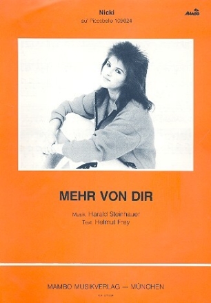 Mehr von dir f�r Klavier