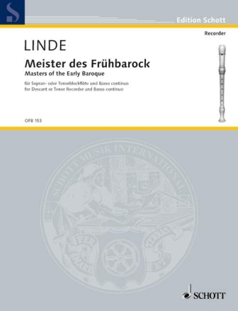 Meister des Fr�hbarock f�r Sopranblockfl�te (Tbfl) und Klavier