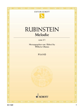 Melodie in F op.3,1 f�r Klavier