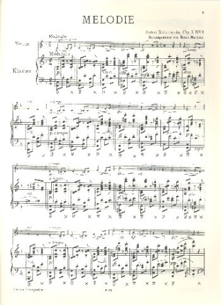 Melodie op.3 f�r Violine und Klavier