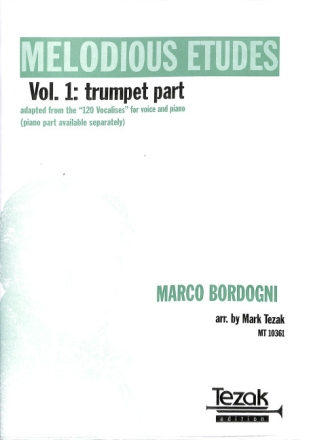 Melodious Etudes vol.1 for trumpet and piano trumpet part