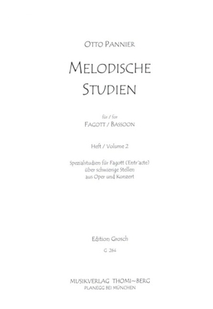 Melodische Studien Band 2 f�r Fagott