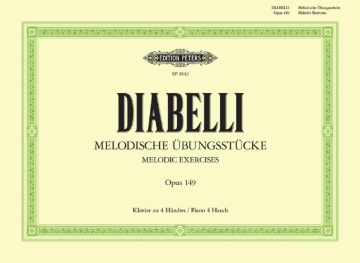 Melodische �bungsst�cke op.149 f�r Klavier zu 4 H�nden