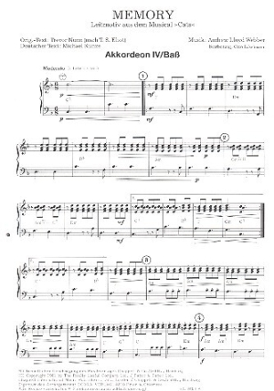 Memory - Leitmotiv aus dem Musical 