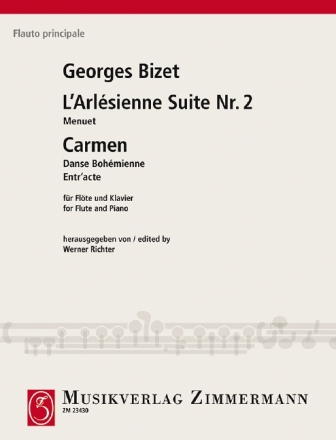 Menuett aus 'L'Arlesienne Suite Nr.2' f�r Fl�te und Klavier