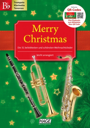 Merry Christmas (+QR-Codes) f�r Trompete (B-Instrumente)