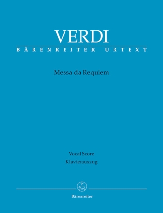 Messa da Requiem f�r Soli, gem Chor und Orchester Klavierauszug