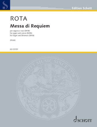 Messa di Requiem f�r Orgel und Stimmen (SATB) Partitur (la)